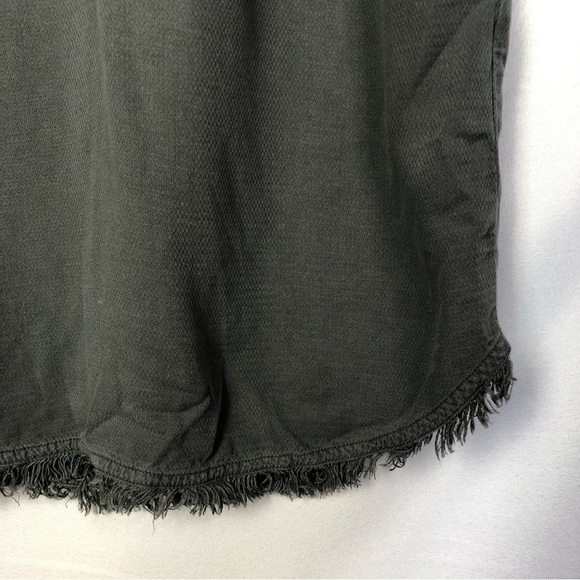 Splendid Crosshatch Dark Gray Fringe Hem Mini Dress XS - Picture 5 of 7